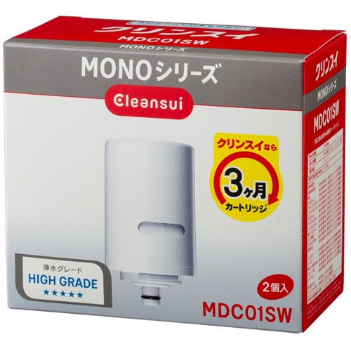 三菱ケミカル・クリンスイ　ＭＯＮＯシリーズ浄水器　交換用カートリッジ　ＭＤＣ０１ＳＷ　１パック（２個）1