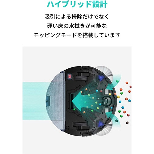 アンカージャパン　ＡＮＫＥＲ　ｅｕｆｙ（ユーフィ）　ロボット掃除機　ＲｏｂｏＶａｃ　Ｇ１０　Ｈｙｂｒｉｄ　ホワイト　Ｔ２１５０５２１　１台3