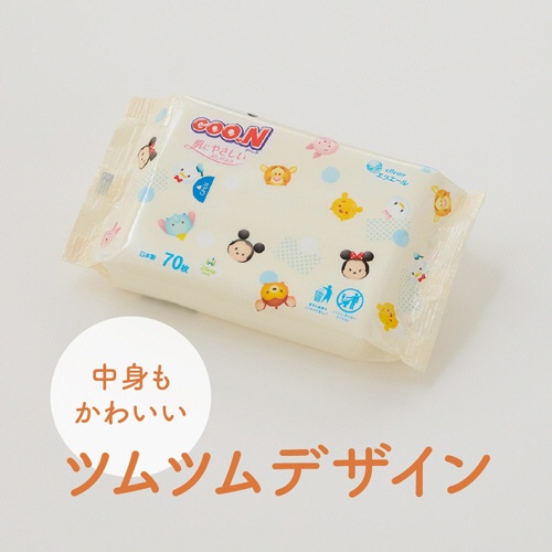 大王製紙　グーン　肌にやさしいおしりふき　１箱（８４０枚：７０枚×１２個）3