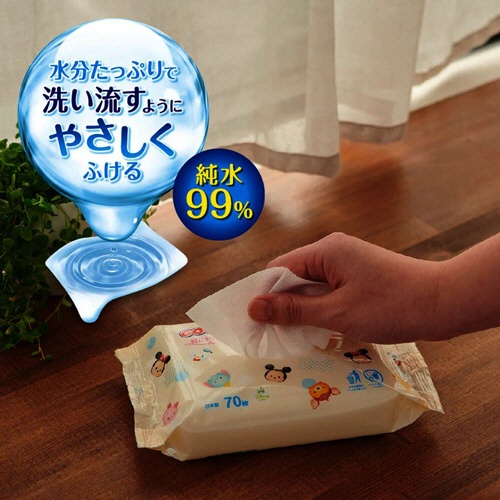 大王製紙　グーン　肌にやさしいおしりふき　１箱（８４０枚：７０枚×１２個）4