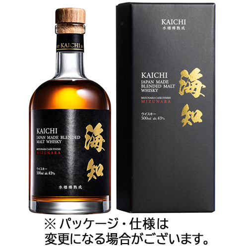 たのめーる】シーウィングス 水楢樽熟成 KAICHI 海知 43度 500mL