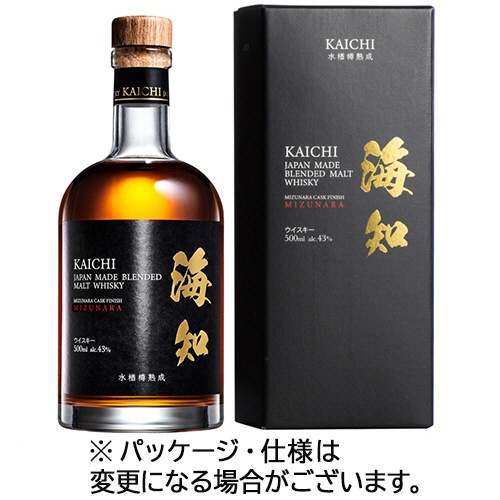 シーウィングス　水楢樽熟成　ＫＡＩＣＨＩ　海知　４３度　５００ｍＬ　瓶　１本1