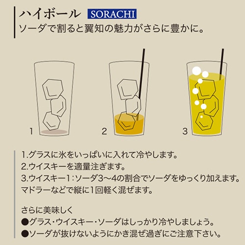 シーウィングス　檜樽熟成　ＳＯＲＡＣＨＩ　翼知　４０度　５００ｍＬ　瓶　１本4