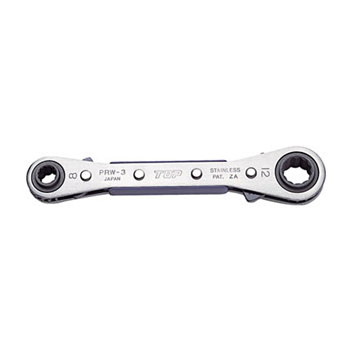 【クリックで詳細表示】トップ工業 4サイズ板ラチェットレンチ 19×21・22×24mm PRW-7 1丁 PRW-7