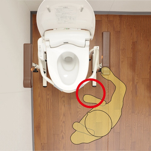 パナソニック　エイジフリー　洋式トイレ用スライド手すり（ステンレス）　ＰＮ－Ｌ５３００１　１台7