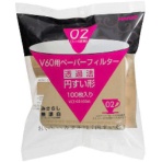 ハリオグラス　Ｖ６０用ペーパーフィルターみさらし０２　１～４杯用　ＶＣＦ－０２－１００Ｍ　１パック（１００枚）