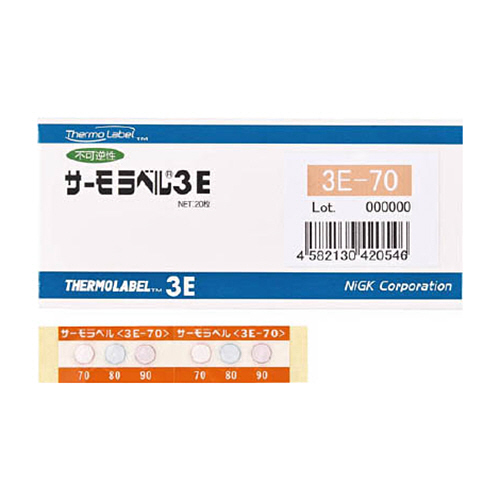 たのめーる】日油技研工業 サーモラベル3E 3点表示 70/80/90度 たのめーる】日油技研工業 サーモラベル3E 3点表示 70/80/90度