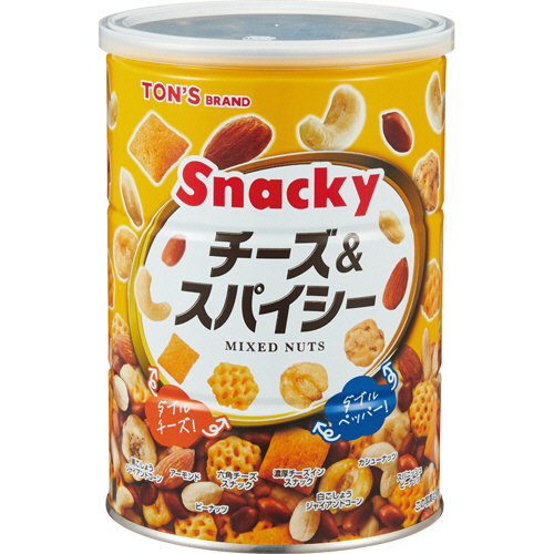 たのめーる 東洋ナッツ食品 チーズ スパイシー缶 300g 1缶の通販