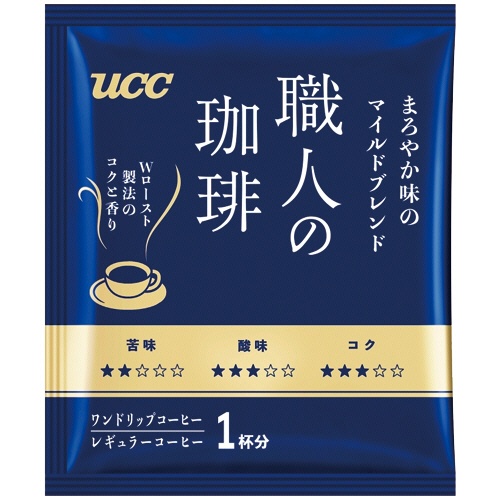 ＵＣＣ　職人の珈琲　ドリップコーヒー　まろやか味のマイルドブレンド　７ｇ　１箱（１００袋）2