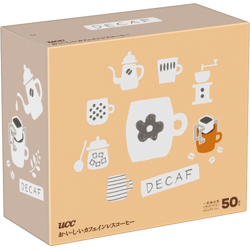 ＵＣＣ　おいしいカフェインレスコーヒー　ドリップコーヒー　１箱（５０袋）1