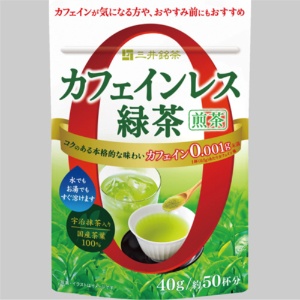 三井銘茶　カフェインレス緑茶　インスタント　４０ｇ　１袋1