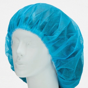 川西工業　不織布アイソレーションヘアキャップ　ホワイト　７０４７　１箱（１００枚）3