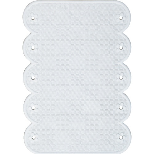 ワイズ　スベリを防ぐ手すりマット　２０×２８ｃｍ　ホワイト　ＢＷ０２２　１枚1