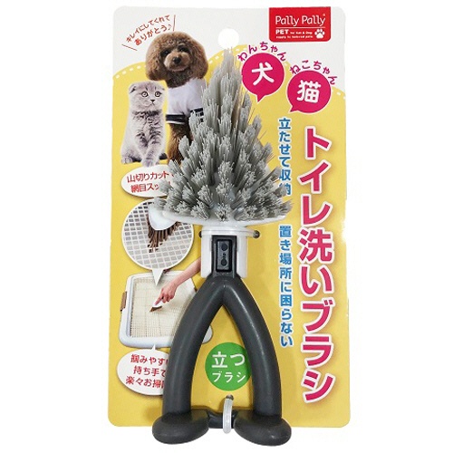 サンベルム　Ｐａｌｌｙ　Ｐａｌｌｙ　ＰＥＴ　トイレ洗いブラシ　グレー　ＴＵ１８１１１　１個1