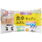 レック　激落ちくん　Ｂａ除菌ができる食卓・キッチンふきん　ＳＳ－１７３　１パック（１５枚）