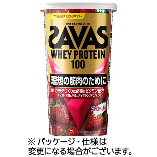 明治　ザバス　ホエイプロテイン１００　ストロベリー味　２８０ｇ　１パック1
