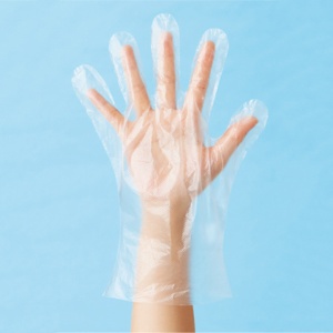 やなぎプロダクツ　ポリＨＤ手袋　Ｓ　半透明　１パック（１００枚）2