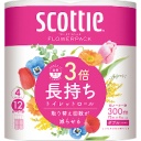 日本製紙クレシア　スコッティ　フラワーパック　３倍長持ち　ダブル　７５ｍ　くつろぐ花の香り