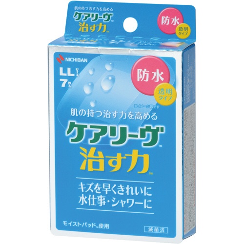 ニチバン　ケアリーヴ　治す力　防水タイプ　透明　ＬＬサイズ　ＣＮＢ７ＬＬ　１箱（７枚）1