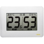クレセル　超大画面デジタル温湿度計　ＣＲ－３０００Ｗ　１個