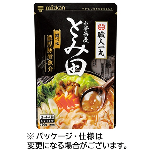 ミツカン　中華蕎麦とみ田監修　濃厚豚骨魚介鍋つゆ　７５０ｇ（３～４人前）　１個1
