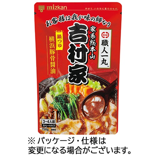 ミツカン　家系総本山吉村家監修　横浜豚骨醤油鍋つゆ　７５０ｇ（３～４人前）　１個1