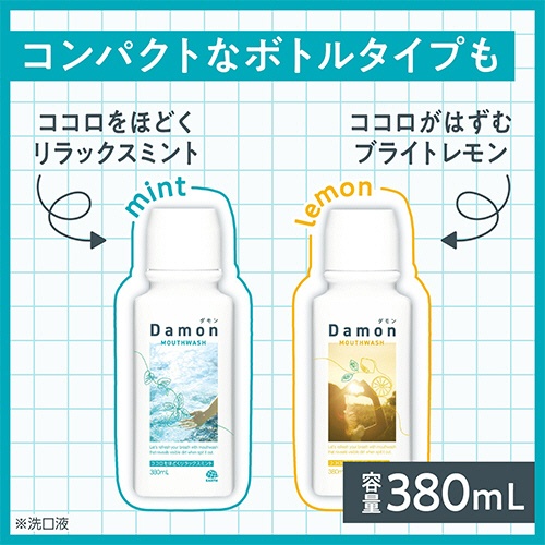 アース製薬　洗口液　ダモン　リラックスミント　１２ｍＬ／本　１パック（５本）10