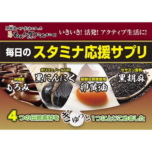 井藤漢方製薬　黒胡麻・卵黄油の入った琉球もろみ黒にんにく　３０日分　１個（９０粒）3