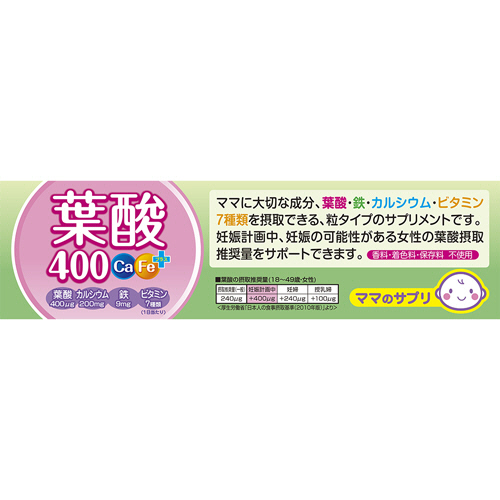 葉酸400 Ca・Feプラス ( 120粒 )/ 井藤漢方 葉酸サプリメント
