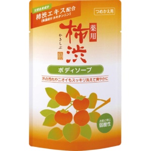 熊野油脂　薬用柿渋ボディソープ　詰替用　３５０ｍｌ　１パック1