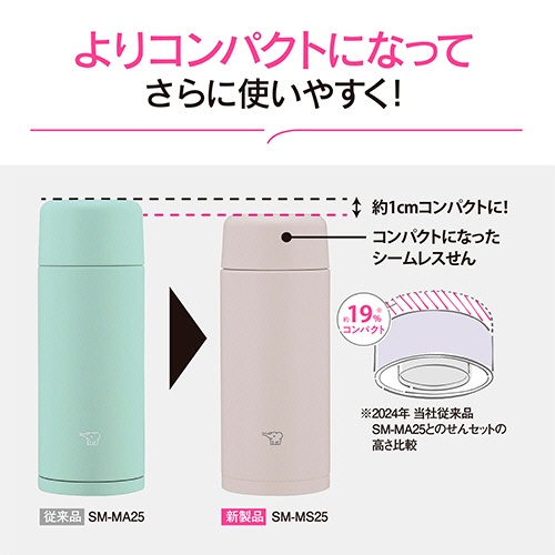象印　ステンレスマグ　０．２５Ｌ　ライラックパープル　ＳＭ－ＭＳ２５－ＶＭ　１本4