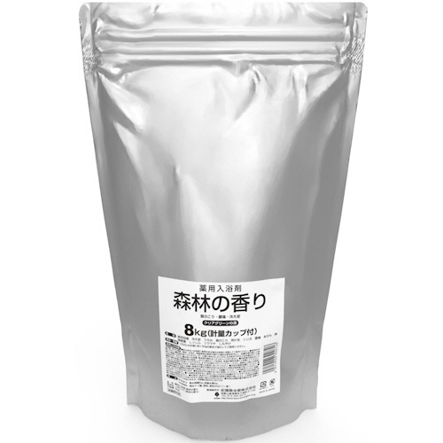 紀陽除虫菊　業務用入浴剤　森林の香り　８ｋｇ（計量カップ付き）　１パック1