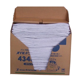 タイムケミカル　オイルドライパッド　４３ｃｍ×４８ｃｍ　ホワイト　４３４８Ｎ　１箱（１００枚）