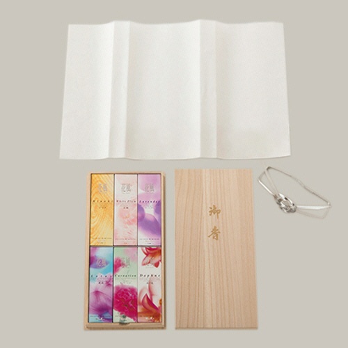 日本香堂　花風　進物　桐箱　６種入　１セット2