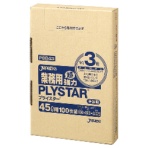 ジャパックス　３層ゴミ袋プライスター　半透明　４５Ｌ　ＢＯＸタイプ　ＰＳＢ４３　１箱（１００枚）