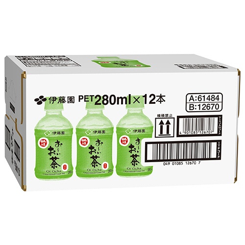 伊藤園　おーいお茶　緑茶　２８０ｍＬ　ペットボトル　１ケース（１２本）2