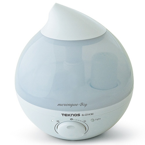 千住　ＴＥＫＮＯＳ　ＬＥＤ　滴型超音波加湿器　メレンゲＢｉｇ（Ａｇ＋カートリッジ）　３．６Ｌ　ホワイト　ＥＬ－Ｃ３１４（Ｗ）　１台1