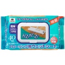 山崎産業　コンドル　かるがーる　フローリング用ウェットシート　フタ付　１パック（４０枚）