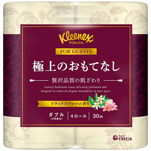 日本製紙クレシア　クリネックス　極上のおもてなし　ダブル　３０ｍ　１パック（４ロール）1