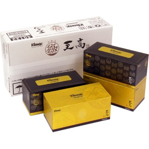 日本製紙クレシア　クリネックス　ティシュー　至高　極（きわみ）　４枚重ね　１４０組／箱　１パック（４箱）1