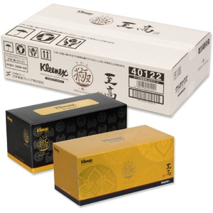 日本製紙クレシア　クリネックス　ティシュー　至高　極（きわみ）　４枚重ね　１４０組／箱　１パック（４箱）3