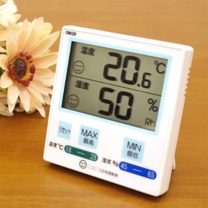 クレセル　デジタル温湿度計　ＣＲ－１１００Ｂ　１個2