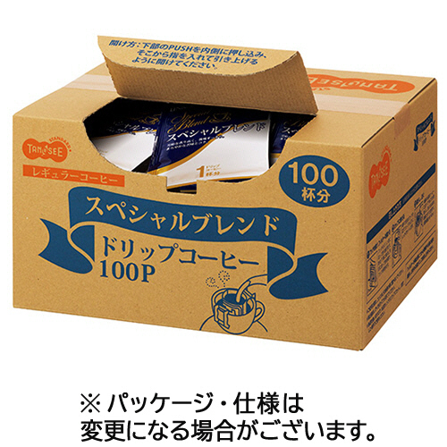【クリックで詳細表示】TANOSEE オリジナルドリップコーヒー スペシャルブレンド 8g 1箱(100袋) 586785