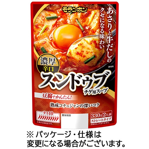モランボン　スンドゥブチゲ用スープ　濃厚辛口　３３０ｇ（２人前）　１パック1
