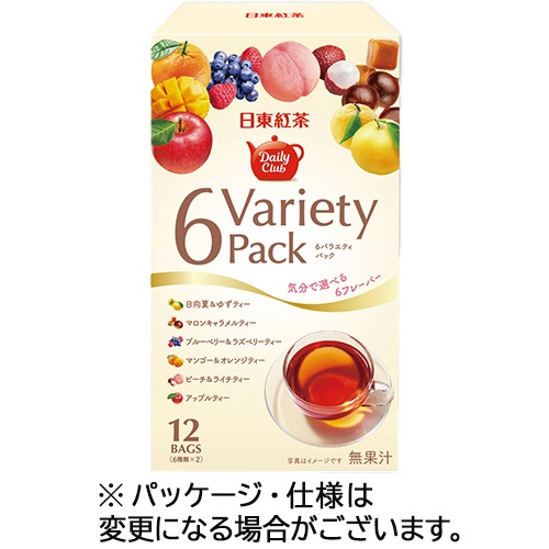 三井農林　日東紅茶　デイリークラブ　６バラエティパック　１箱（１２バッグ）1