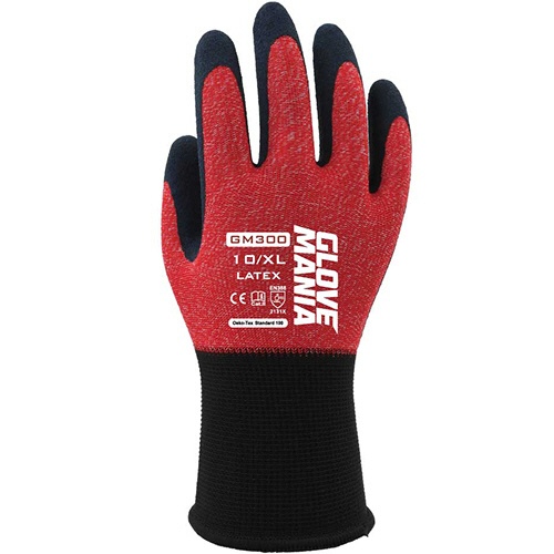 川西工業　グローブマニア　ラテックス　ＸＬ　レッド　ＧＭ３００Ｒ－３Ｐ－ＸＬ　１パック（３双）1