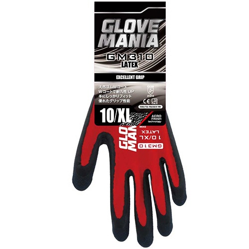 川西工業　グローブマニア　ラテックス　ＸＬ　レッド　ＧＭ３１０－ＸＬ　１双2