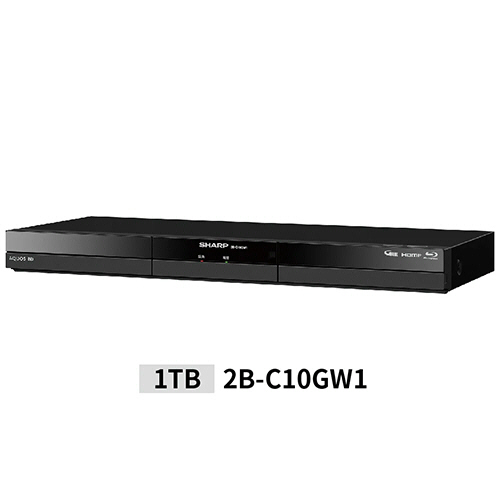 【美品】AQUOS ブルーレイディスクレコーダー 2B-C10DW1 1TB Amazon | シャープ 1TB 2番組同時録画 ブルーレイレコーダー 2B