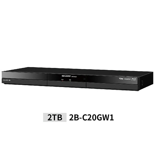シャープ　ＡＱＵＯＳ　ブルーレイディスクレコーダー　２Ｋ　２ＴＢ　ダブルチューナー　２Ｂ－Ｃ２０ＧＷ１　１台1