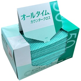 東京メディカル　カウンタークロス　レギュラー大判タイプ　グリーン　ＦＴ－１５２　１箱（５０枚）